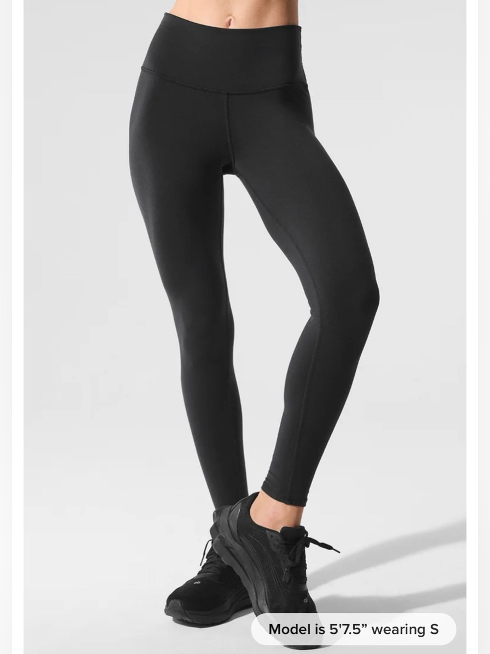 Alo Yoga 7/8 High-Waist Airbrush Leggings Black Size M